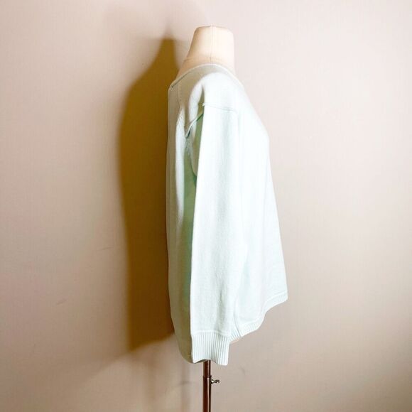 French Connection S Small Mint Green Sweater Top Cozy Relaxed Oversize - Picture 5 of 16